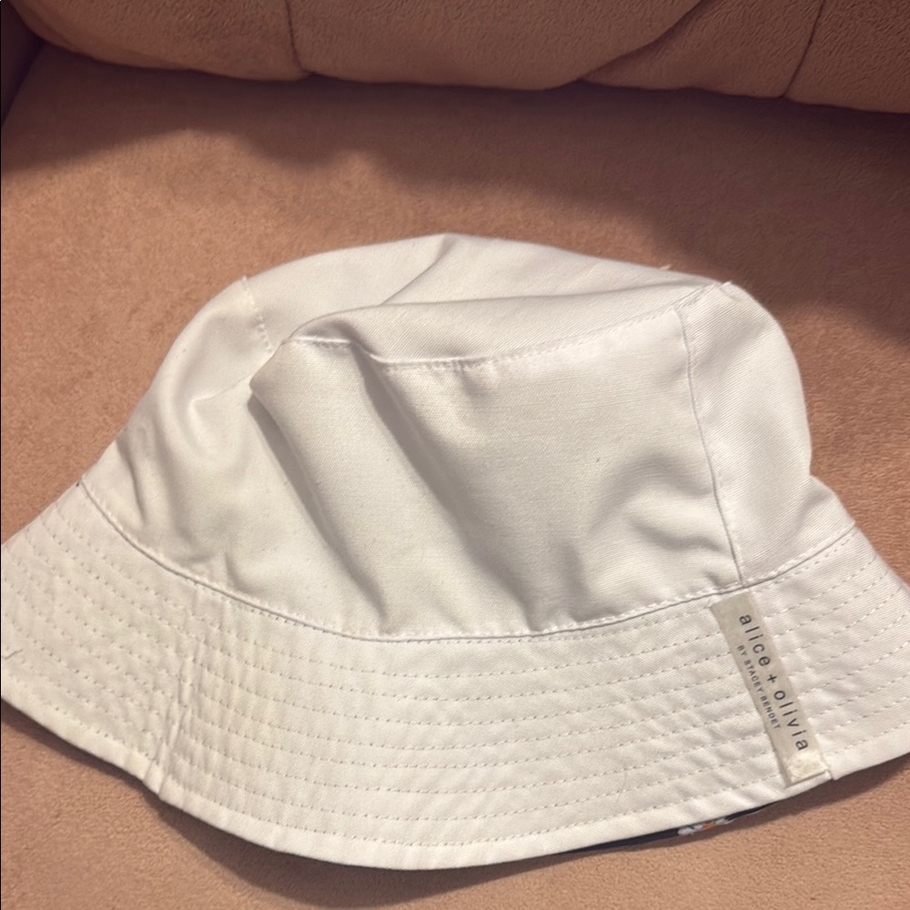 Alice + Olivia Black Floral Bucket Hat - Picture 3 of 3